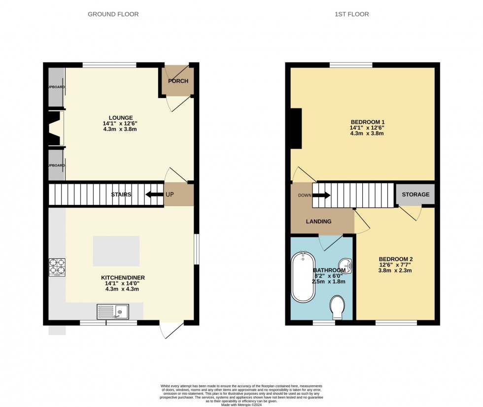 Floorplan for Castle Hill Road, Hindley, Wigan, WN2