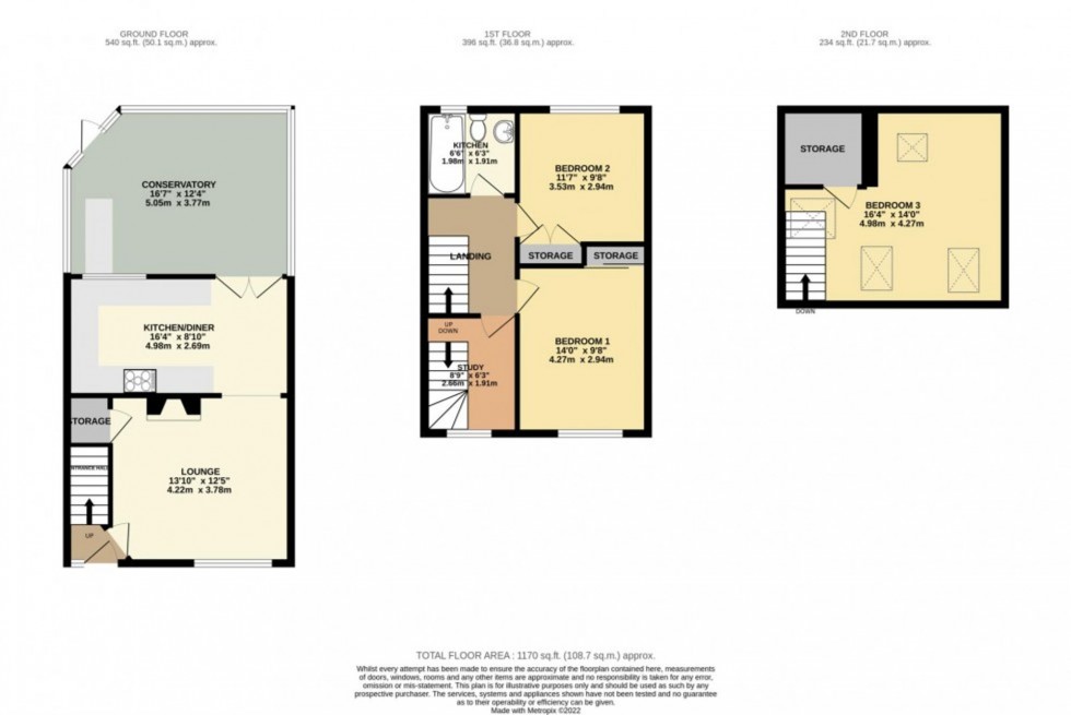 Floorplan for Roslin Gardens, Bolton, BL1