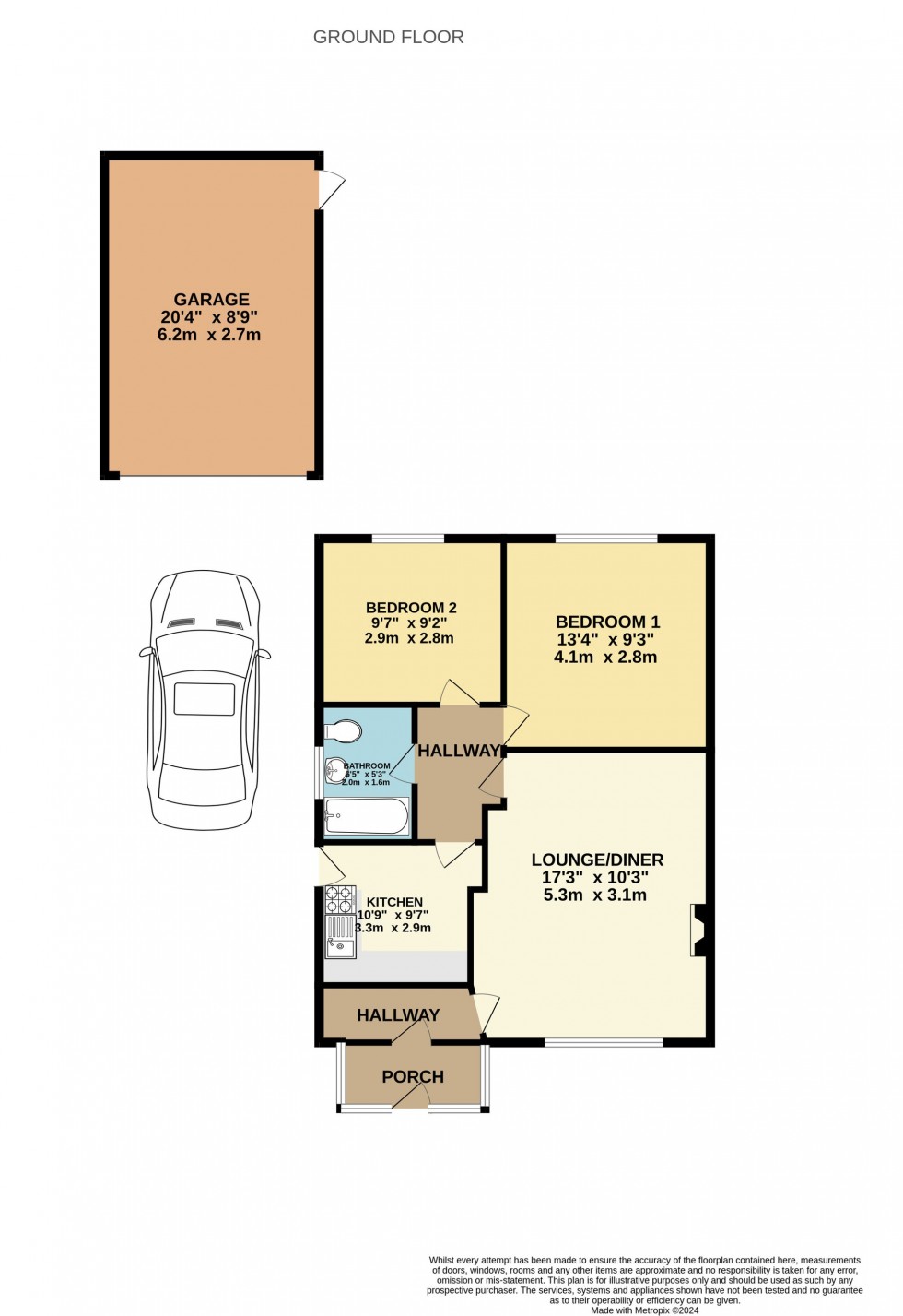 Floorplan for Crossdale Road, Hindley Green, WN2