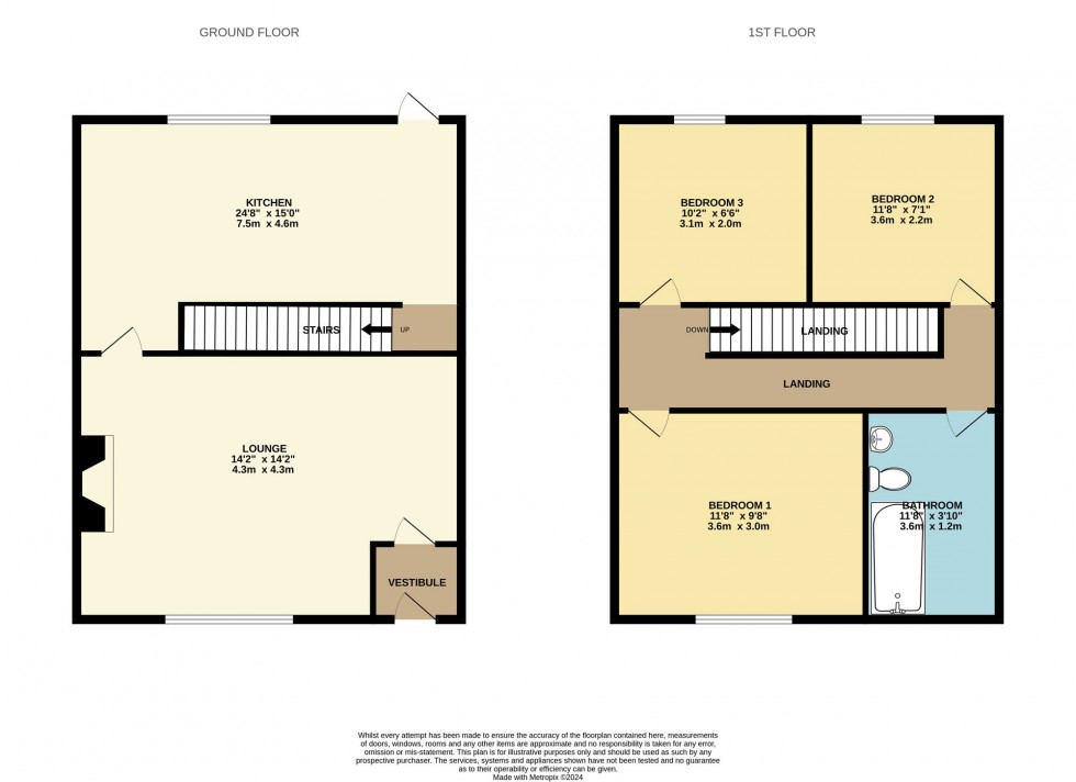 Floorplan for Leigh Road, Hindley Green, WN2