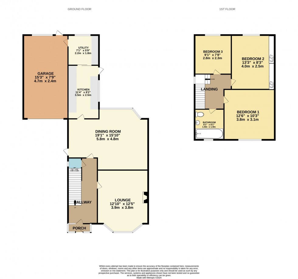 Floorplan for Heaton Avenue, Bolton, BL1