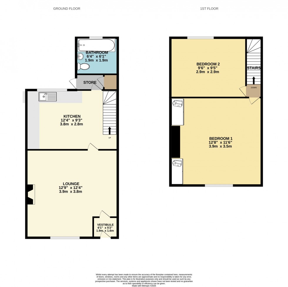 Floorplan for Bowen Street, Bolton, BL1