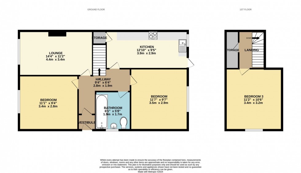 Floorplan for Longhurst Road, Hindley Green, Wigan, WN2