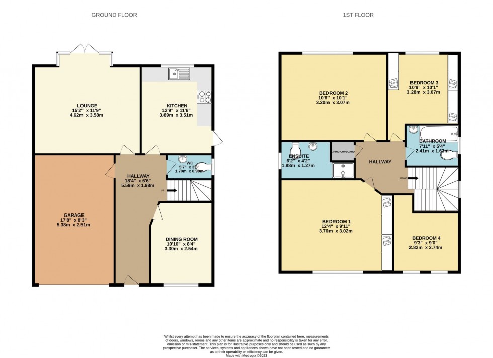 Floorplan for Dartington Road, Platt Bridge, Wigan, WN2