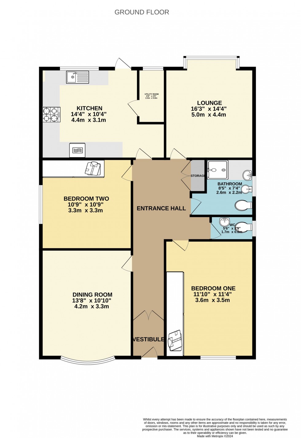 Floorplan for Clifton Crescent, Swinley, Wigan, WN1