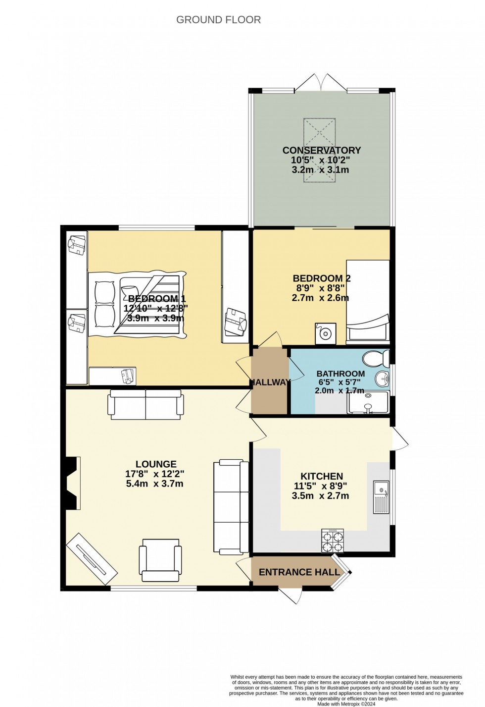 Floorplan for Rectory Gardens, Westhoughton, BL5