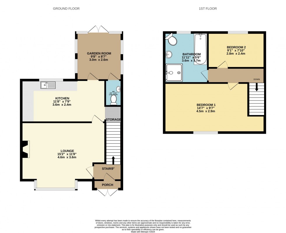 Floorplan for Church Lane, Westhoughton, Bolton, BL5