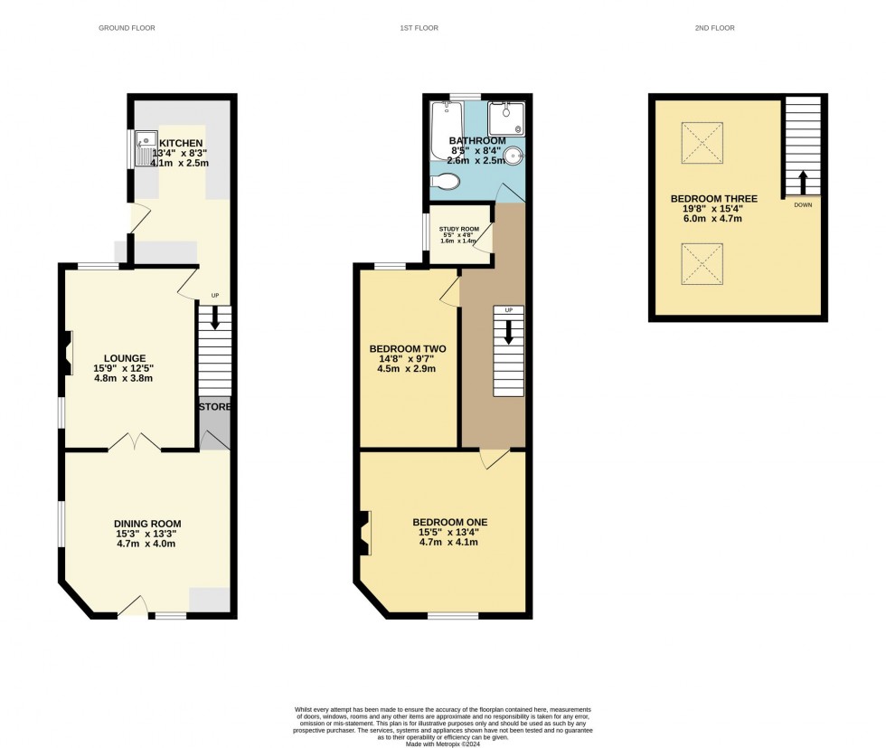 Floorplan for Abbotsford Avenue, Blackburn, BB2