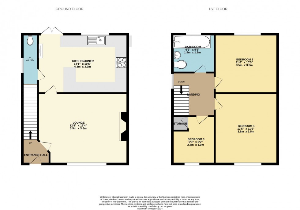 Floorplan for Ash Grove, Worsley, M28