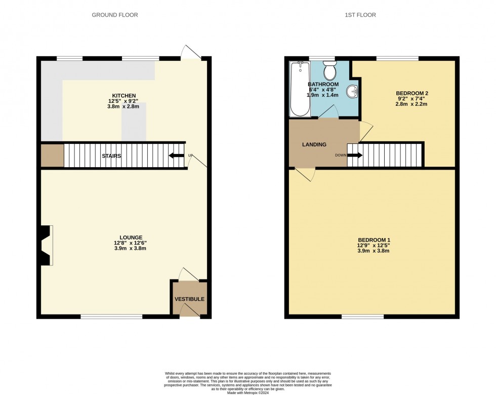 Floorplan for Wharncliffe Street, Hindley, Wigan, WN2